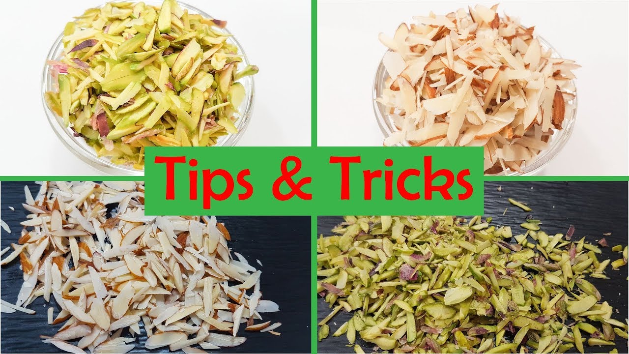 How To Slice Almond Pistachio Easily At Home Tips & Tricks बादाम पिस्ता को स्लाइस करने आसान ट्रिक्