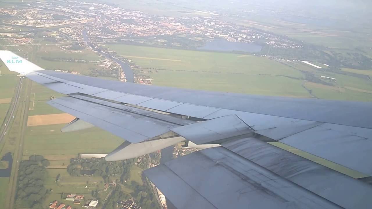 KLM 747-400 Landing Amsterdam-Schiphol