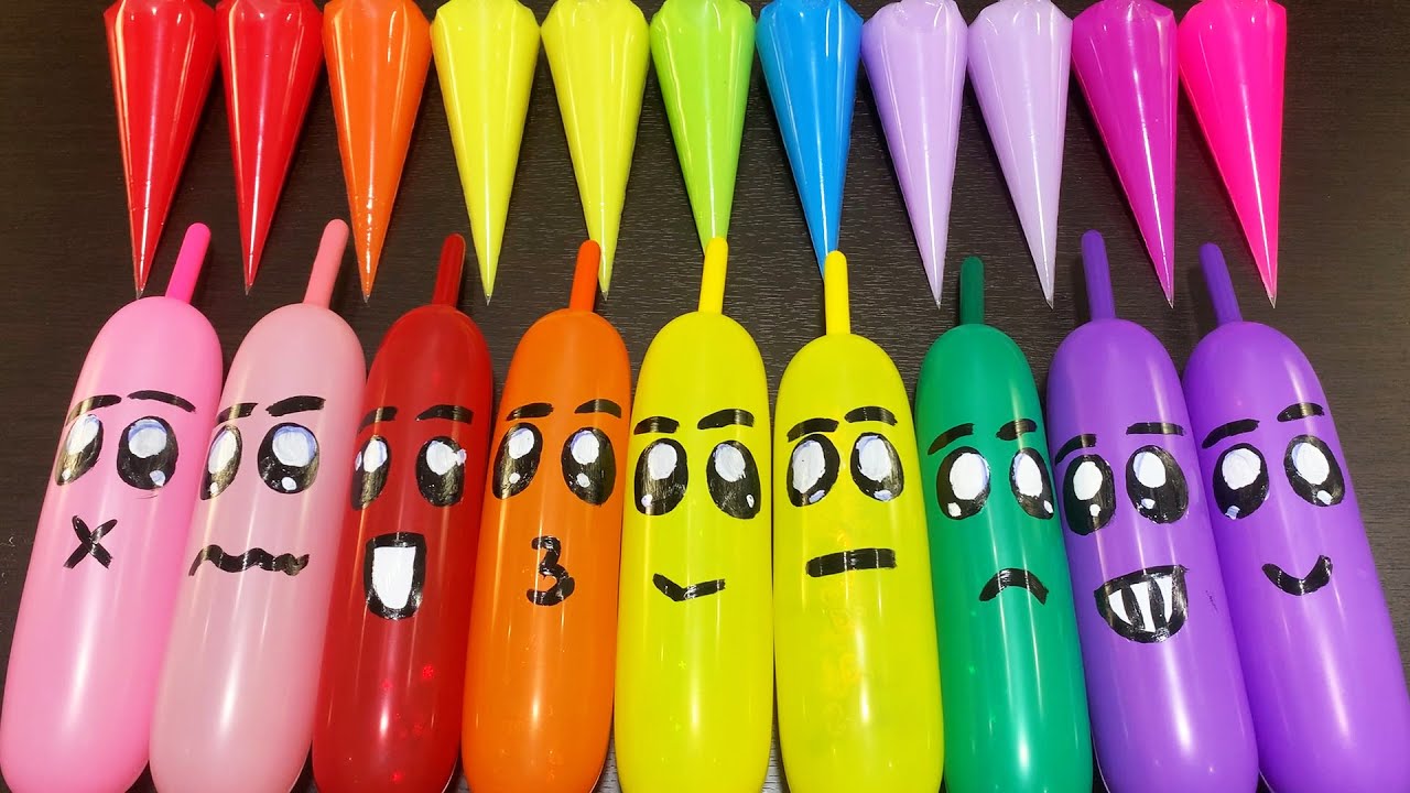 MAKING SLIME WITH PIPING BAG VS BALLOON ! SATISFYING VIDEOS #6677