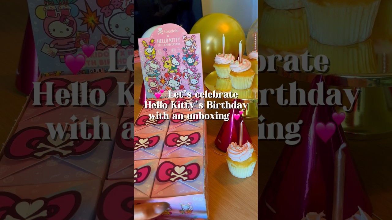 Happy Birthday @hellokitty! Unbox the #tokidoki x Hello Kitty 50th Birthday Series with us! #sanrio