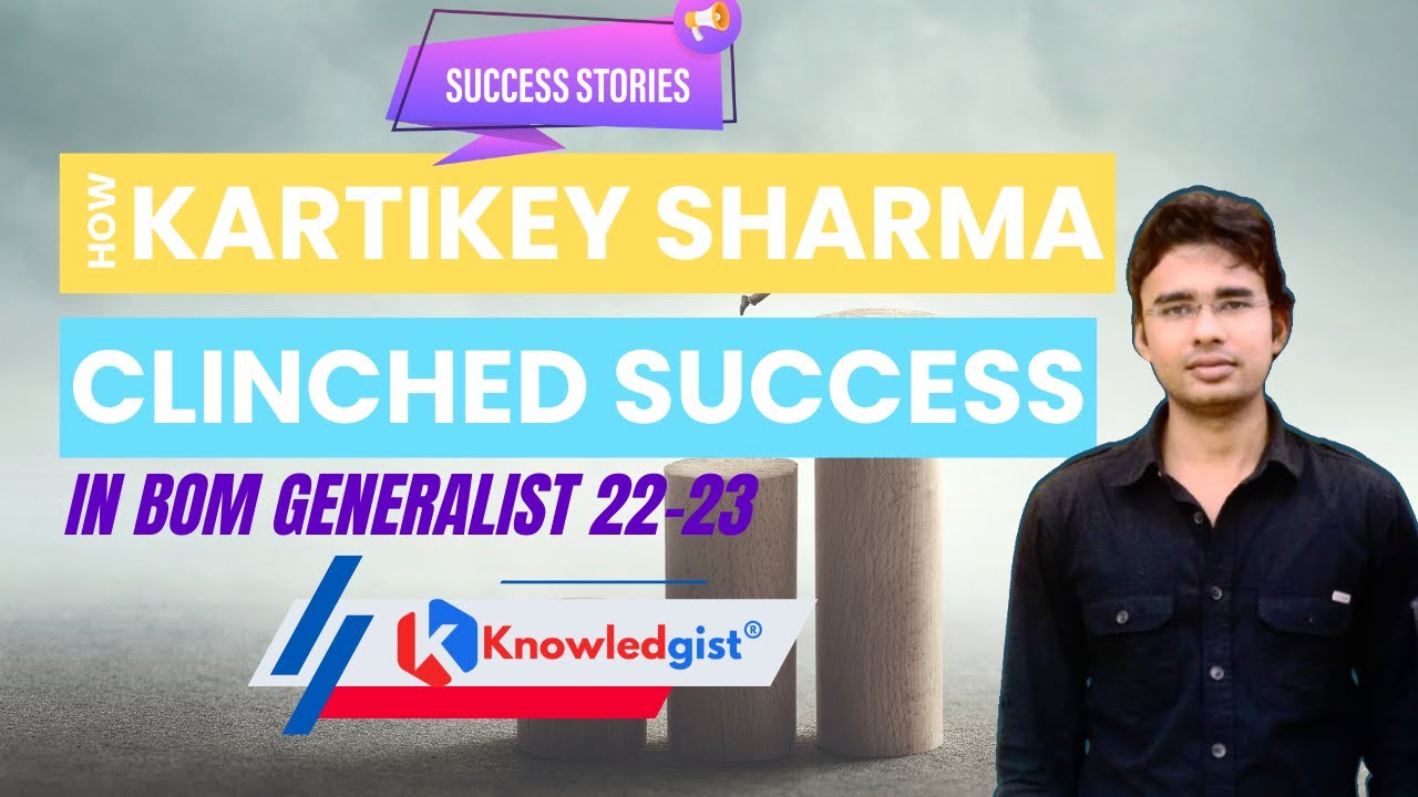 Bank of Maharashtra Generalist Officer Scale 2 & 3 | Success Story | How Kartikey Nailed It