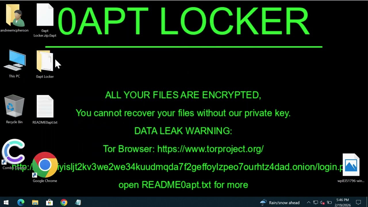 0apt Locker ransomware removal instructions [.0apt file virus].