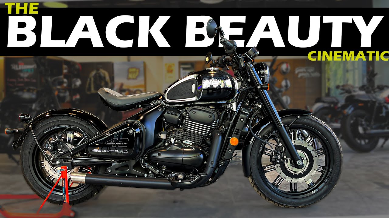 Black Beauty😍 New JAWA BOBBER 42 Black Mirror 2023 Cinematic | Jawa New Bobber 42 Black Chrome