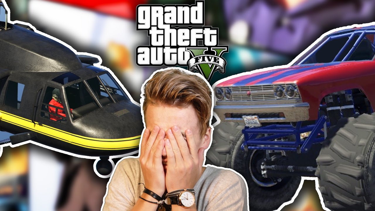 MONSTER TRUCK Vs HELICOPTER | GTA V