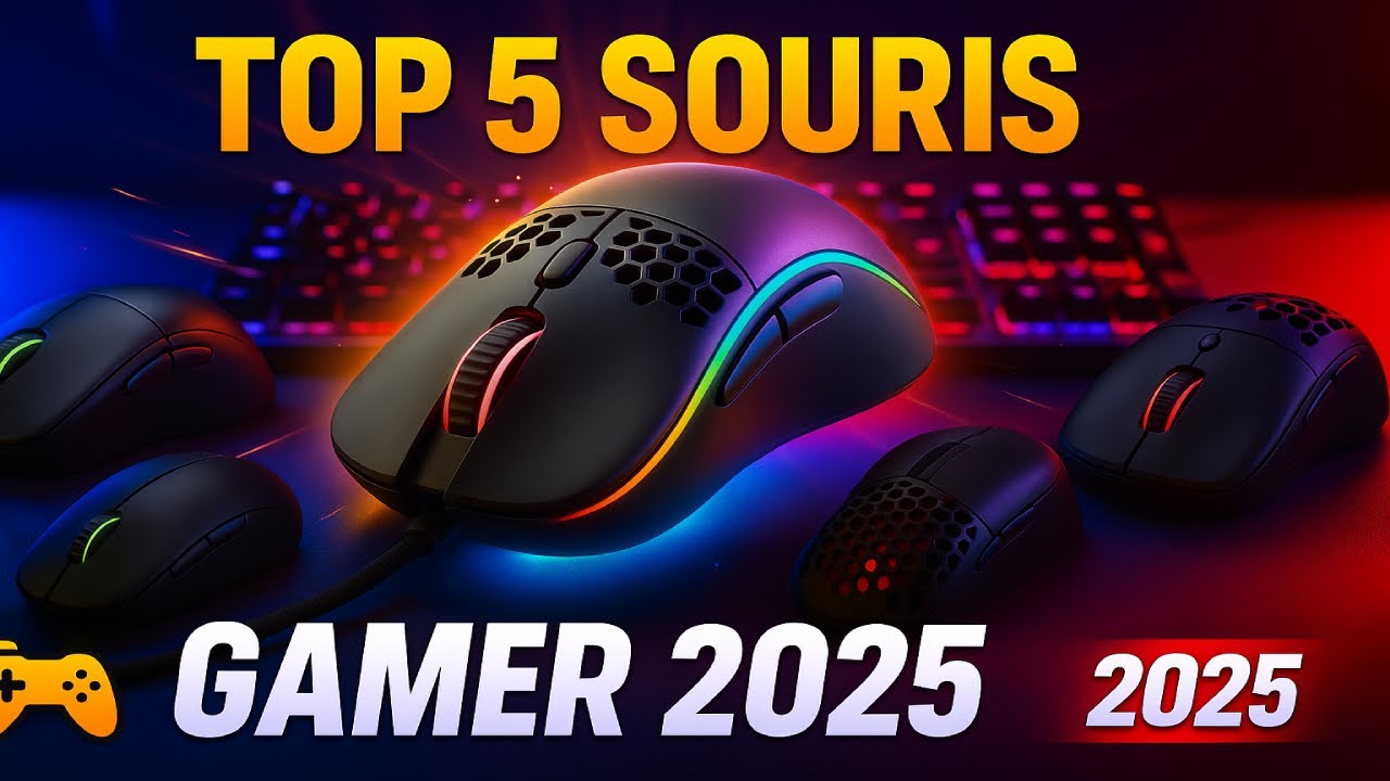 TOP 5 Meilleures SOURIS GAMER en 2025