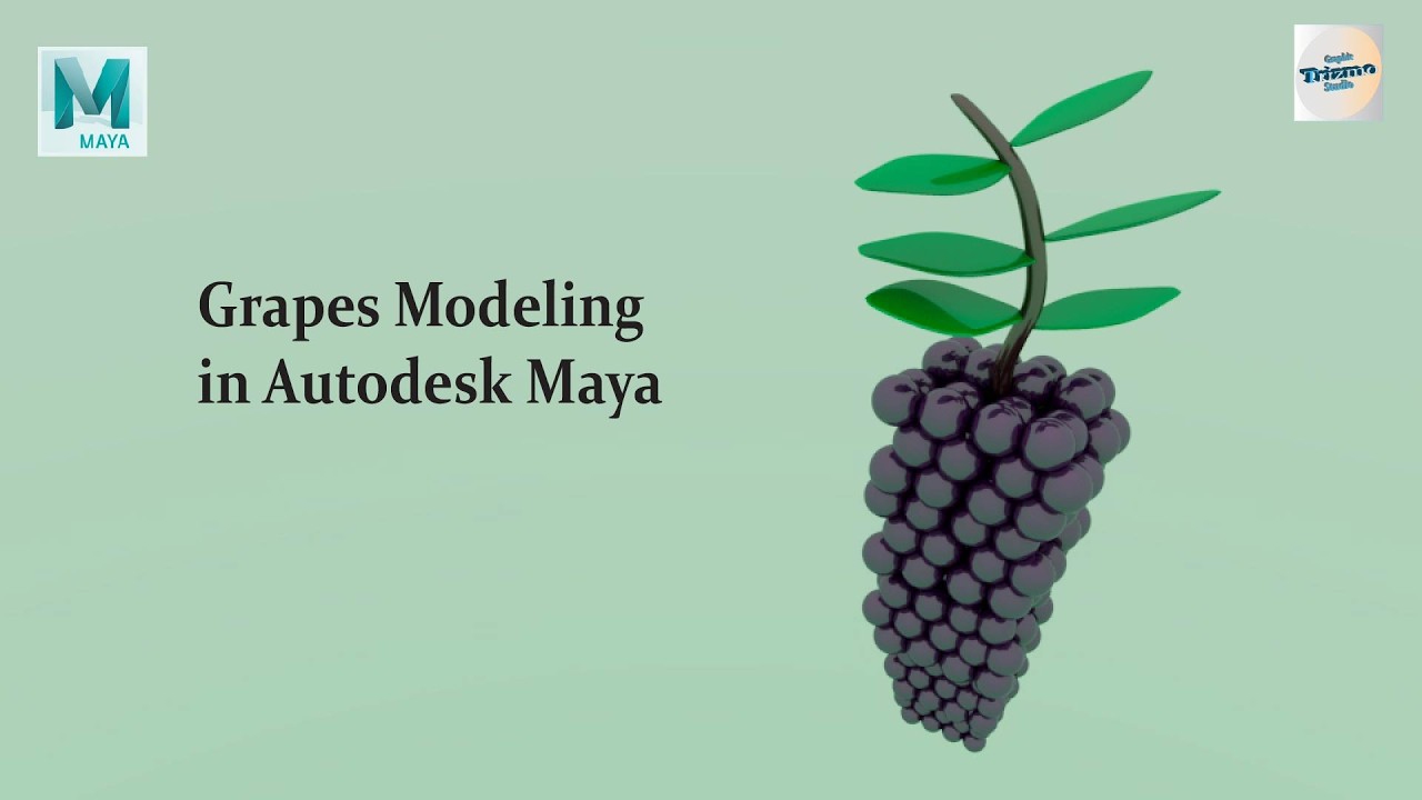 Grapes 3D Model | Autodesk Maya #Grapes#FruitModel#FoodRendering#AutodeskMaya#Maya3D