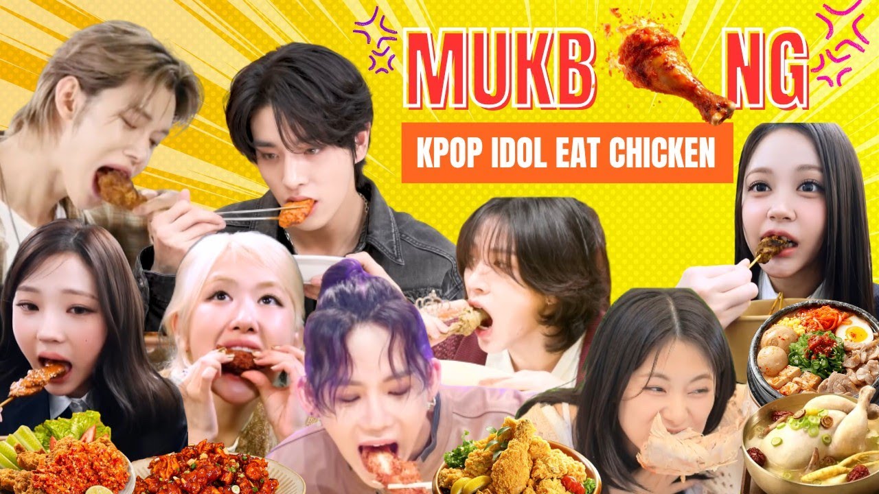 KPOP Idol Chicken 🍗 MUKBANG & Eating Moments #mukbang #2026 #bts #enhypen #babymonster #nct #twice 