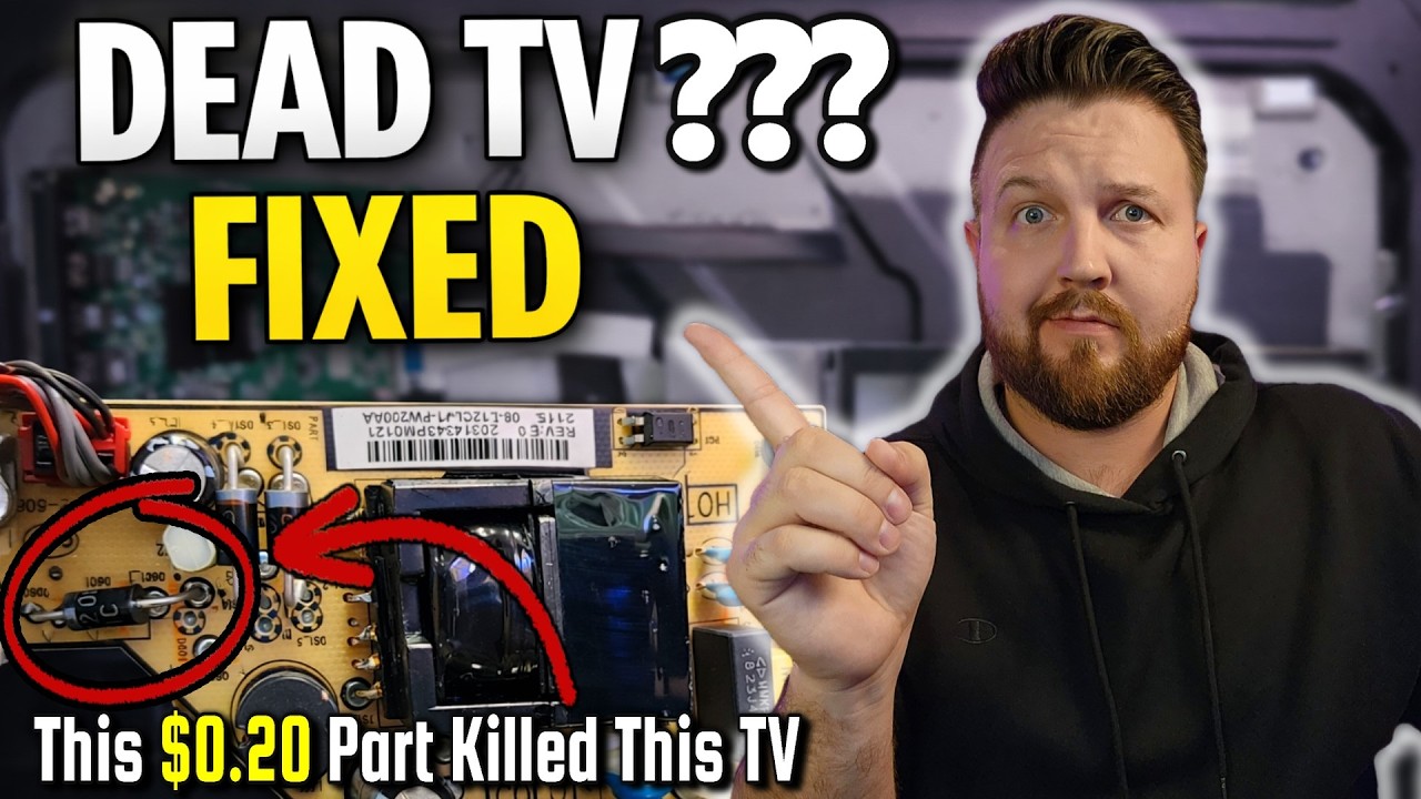 A $0.20 Part Killed This TV - LETS FIX IT!!! (TCL 43S435)