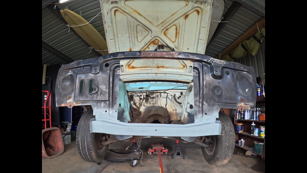 XR Falcon Ute's Outer Radiator Support Panel Fitted