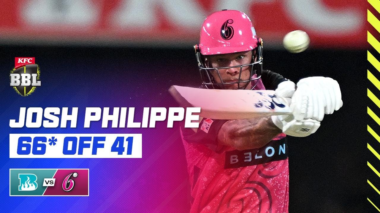 Josh Philippe Hits Match-Winning 66* from 41 balls | #BBL14