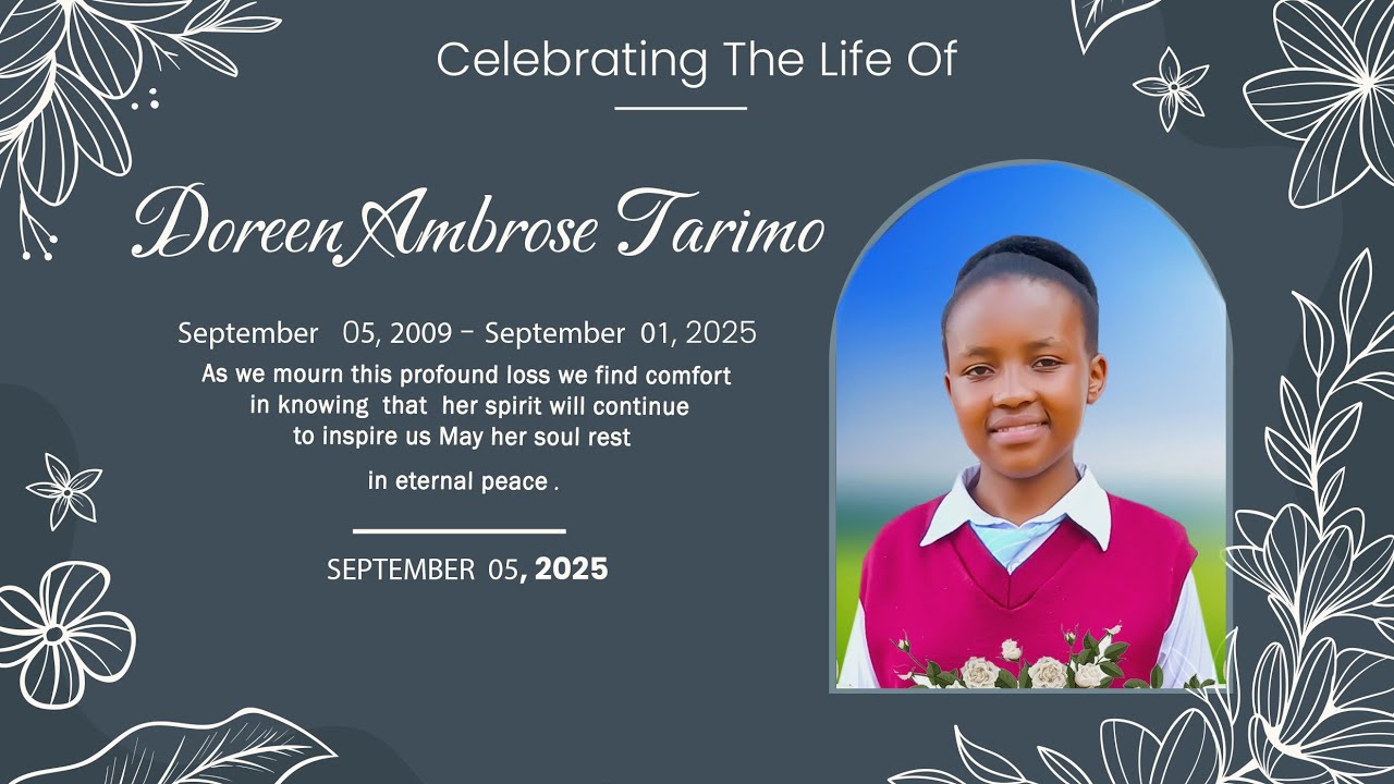 MAZISHI YA DOREEN  AMBROSE TARIMO