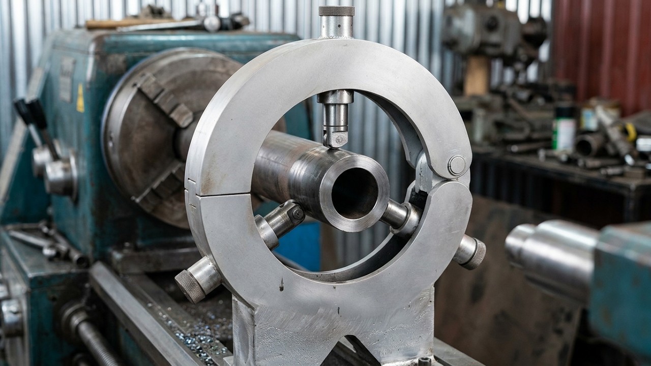 DIY Making a steady rest for metal lathe