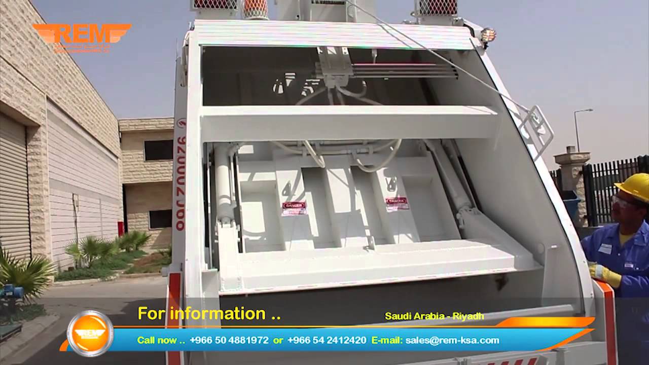 شركة مصنع آليات النظافة   تطوير مكبس نفايات حجم 22