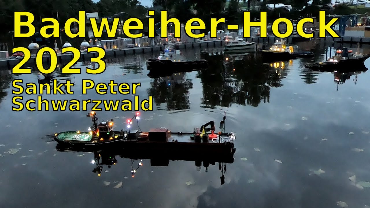 Badweiher-Hock 2023 bei den Modell-Schiff-Kapitänen-St. Peter