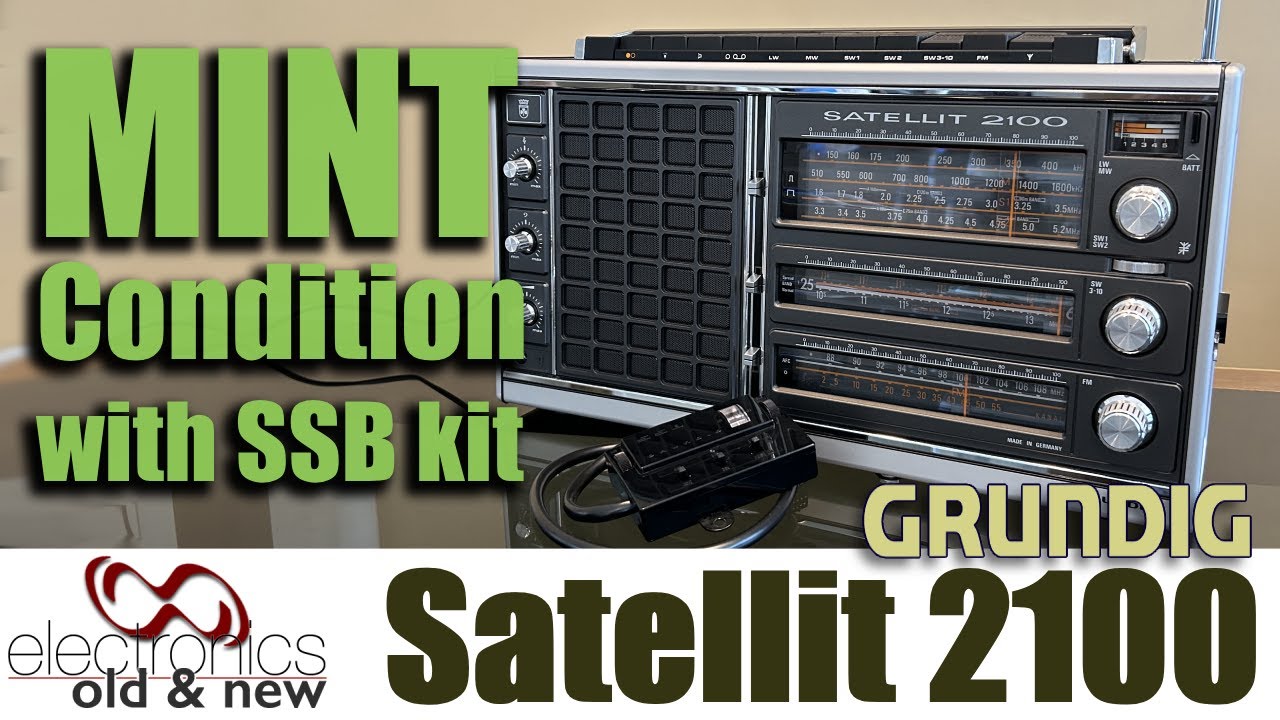 A close look at a mint condition Grundig Satellit 2100, with SSB-kit 2000.   #pcbway#