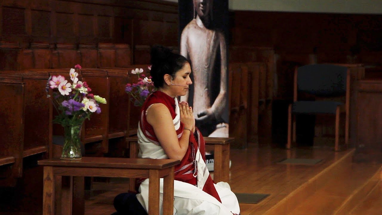 Pema Khandro Rinpoche recites a prayer to awaken bodhicitta
