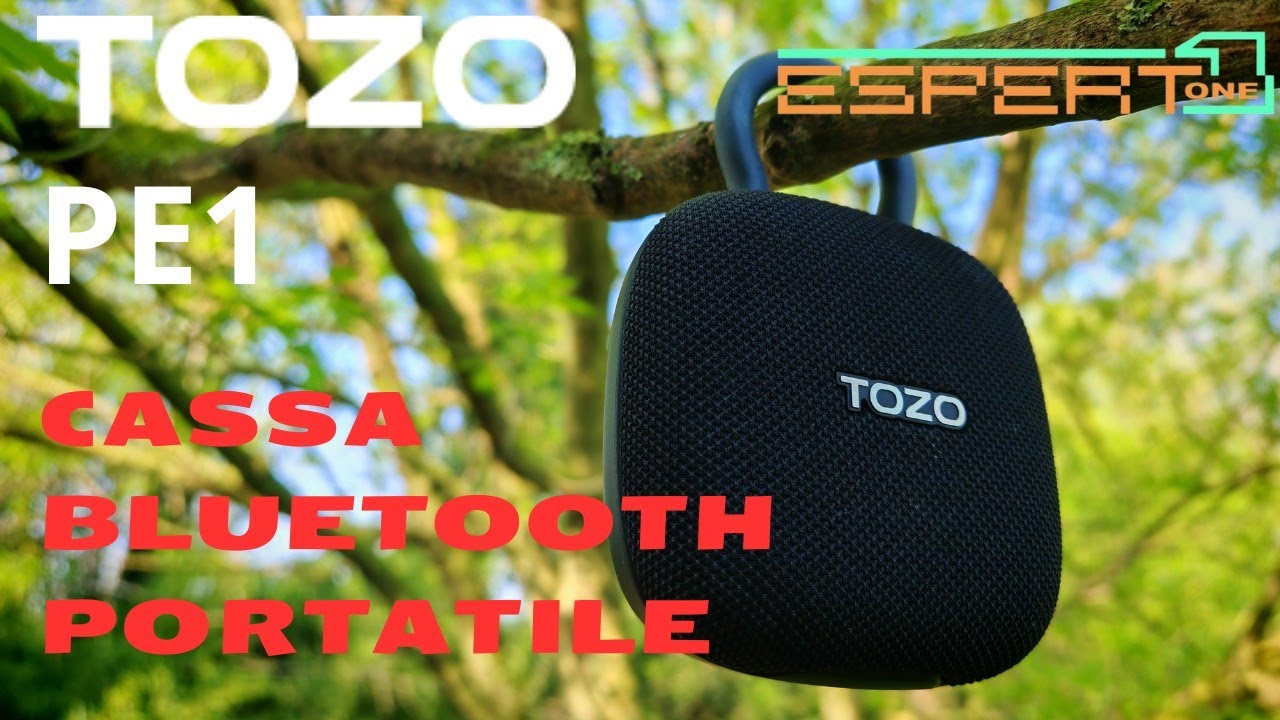 TOZO PE1 Cassa Bluetooth Portatile. Piccole dimensioni ma grande AUDIO!