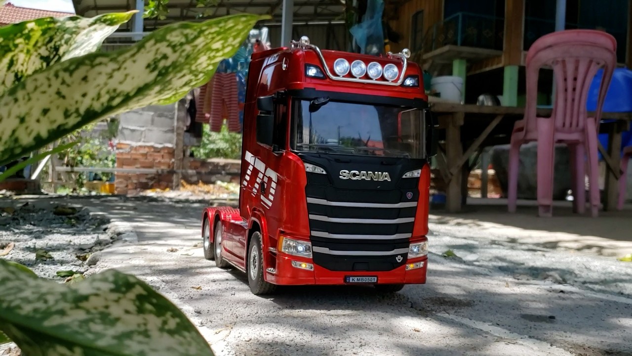 Driving HuinaScania 770 Model 1501 RC Truck #truckfun #review #car #truckfunny