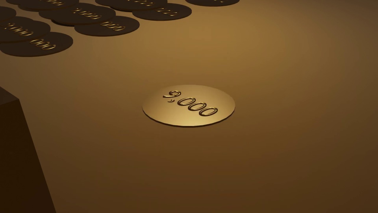 Gold coin drop