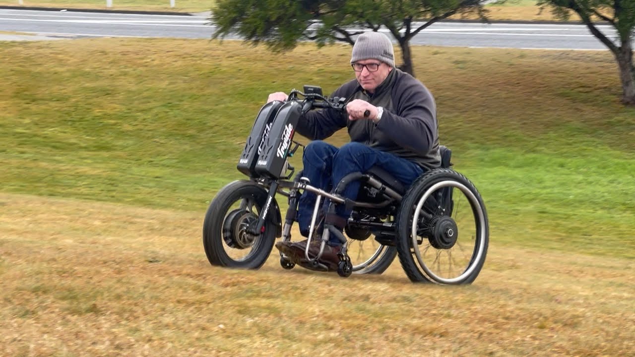Off Road Wheelchair power in Taupo, by MaxAbility