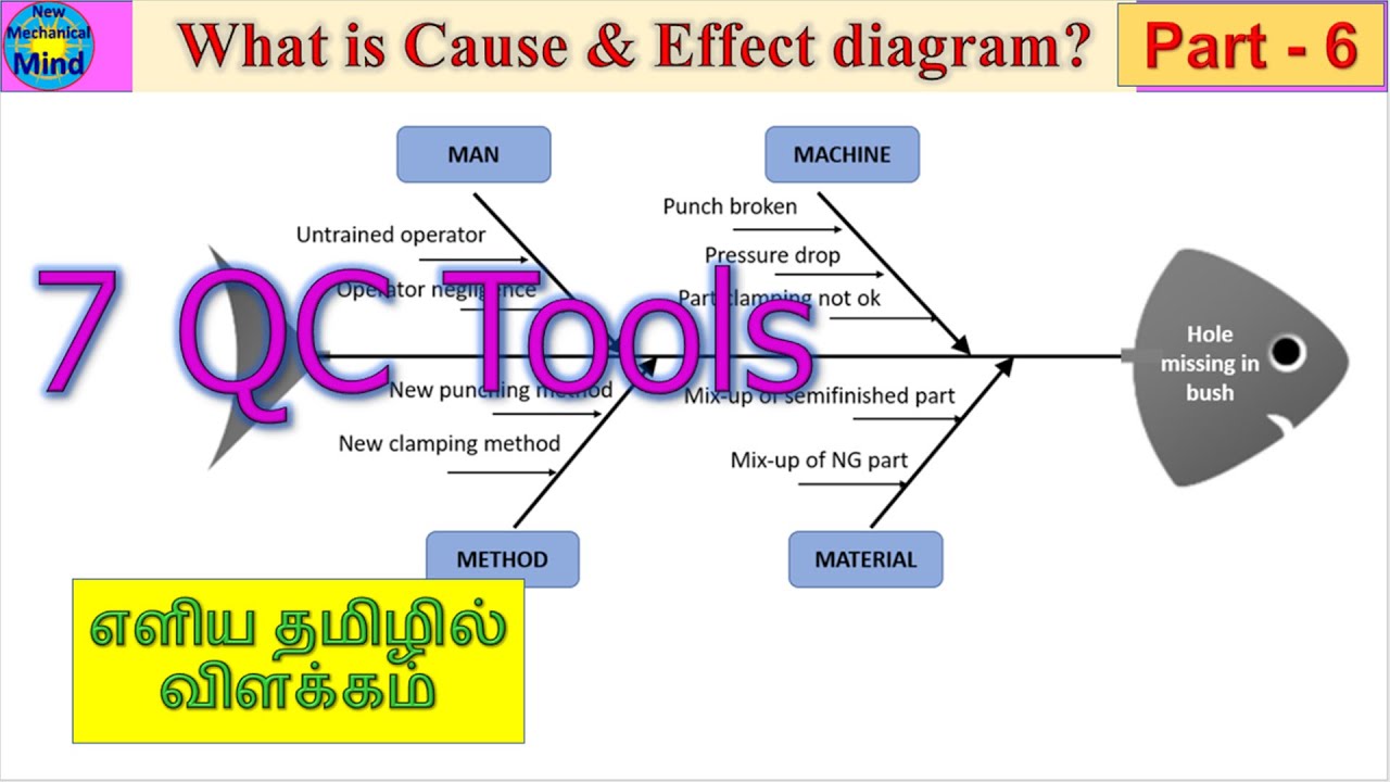 What is Cause and Effect diagram | fishbone diagram | ishikawa diagram | Explained in Tamil