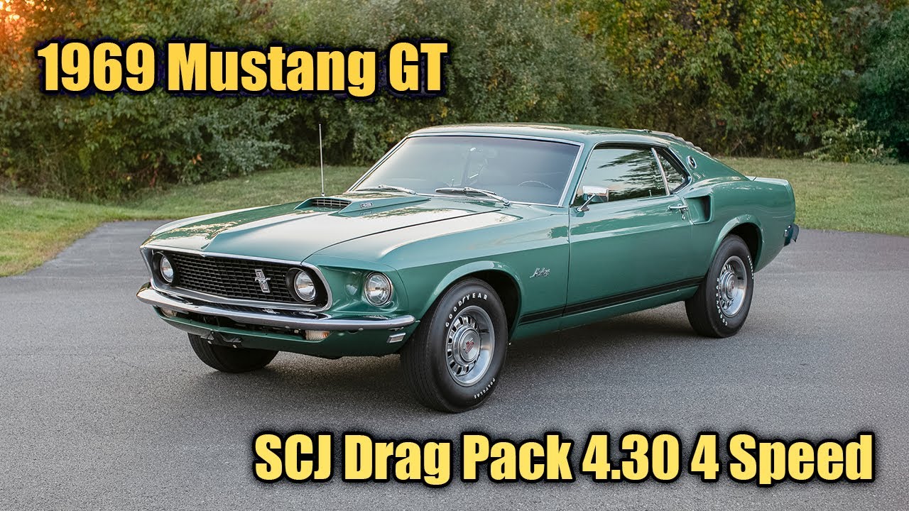 1969 Ford Mustang GT 428 Super Cobra Jet Drag Pack 4 Speed 4.30