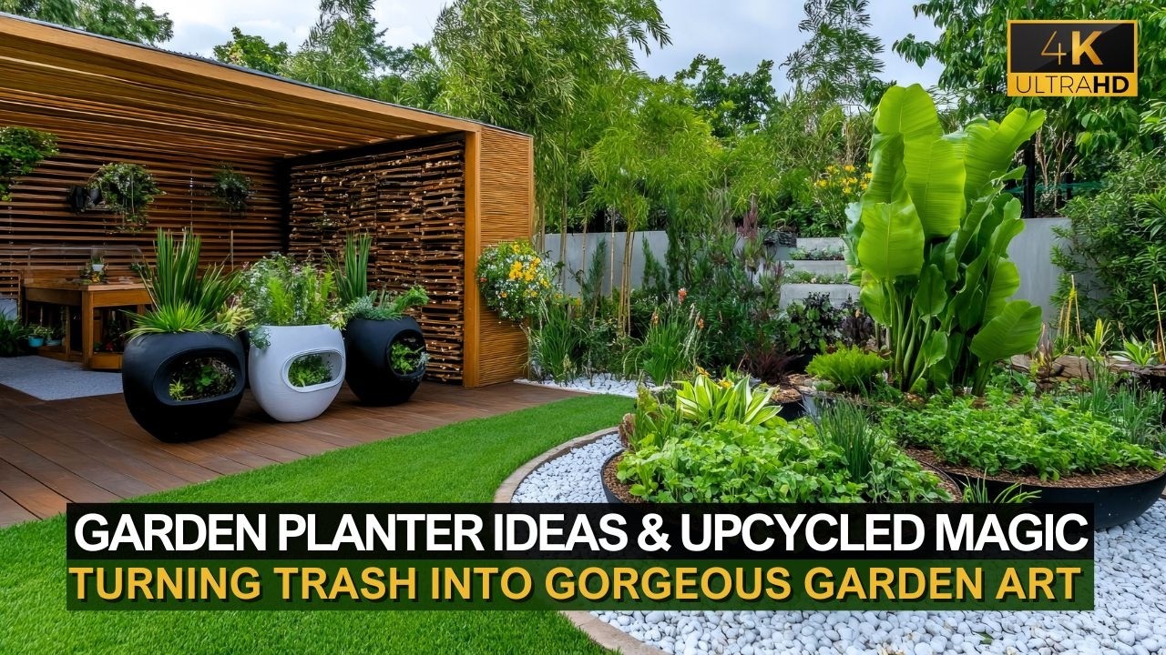 Creative Garden Planter Ideas & Upcycled Magic: Turning Trash into Gorgeous Garden Art