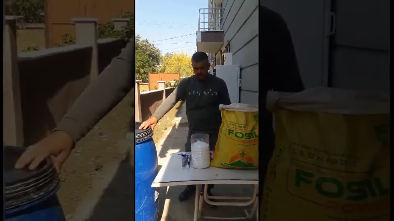Leonarditten sıvı hümik asit yapımı.