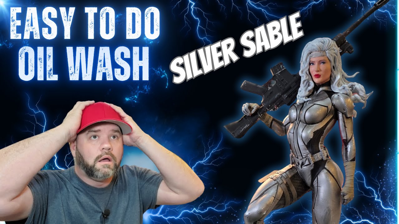 Простые в использовании масляные смывки — картина Marvel's Silver Sable
