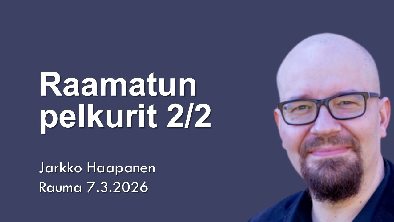 Raamatun pelkurit osa 2/2 – Jarkko Haapanen