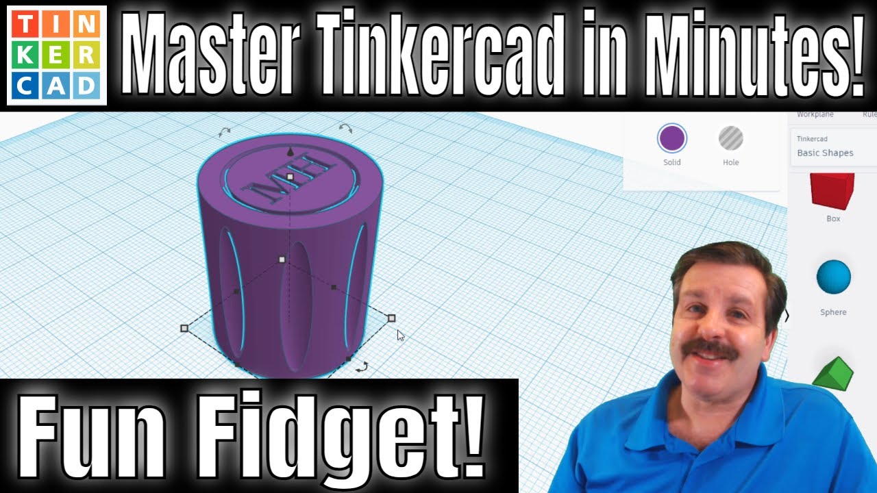 Create an Epic Print in Place Fidget! Master Tinkercad in Minutes