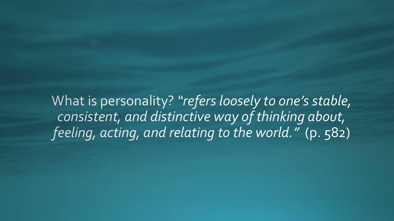 Ch 15 Personality Disorders