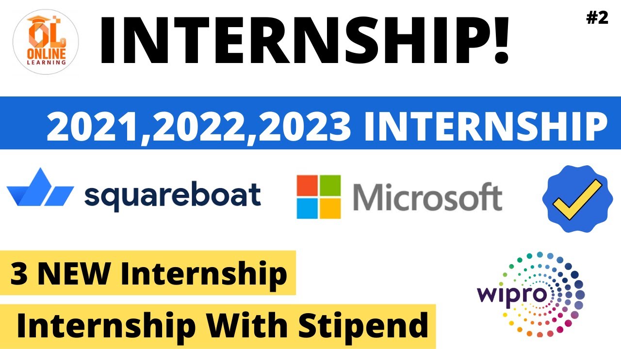 Internships For College Students | 3 New Internship from Top Mnc Eligible 2021/2022/2023 Batch