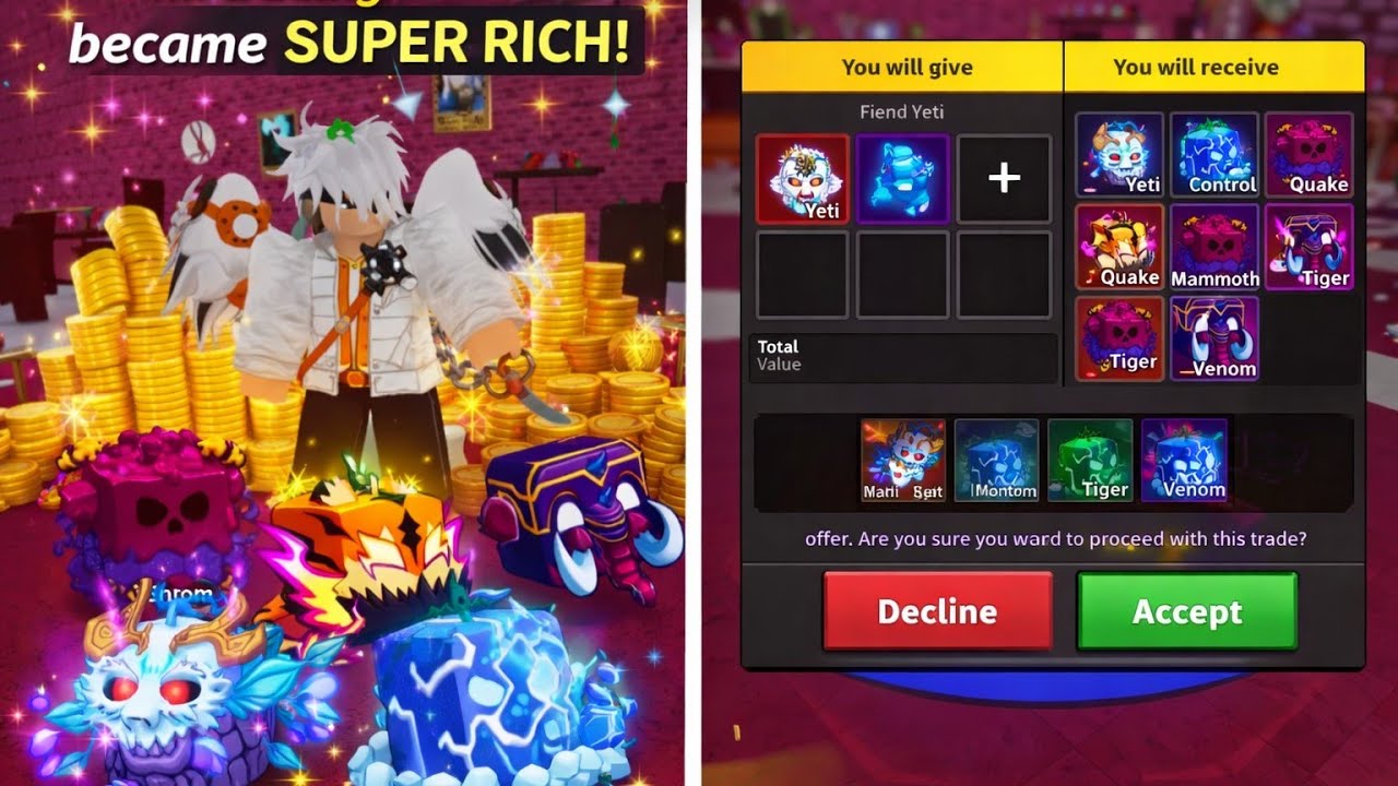 I BECOME SUPER RICH BY TRADING IN BLOX FURITS 
