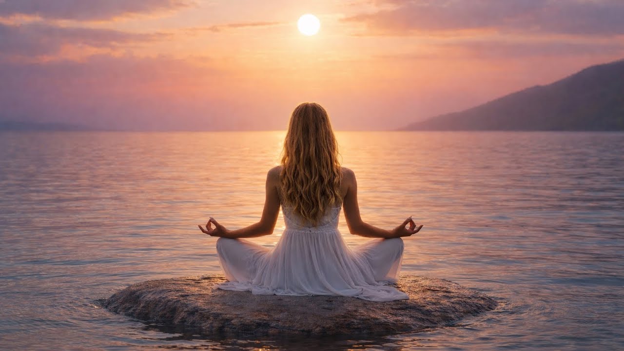528Hz Healing Meditation Music 🌊🧘‍♀️Inner Peace, Stress Relief & Positive Energy  Ambient Soundscape