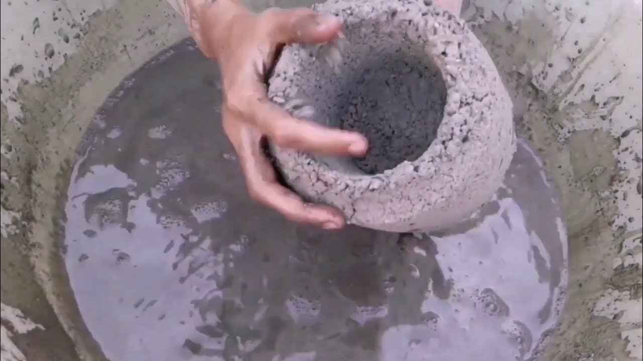 Sand mud bjri hole dusty crunchy shapes crumbling in lots of water 💦💦Asmr Eizi Crumbling