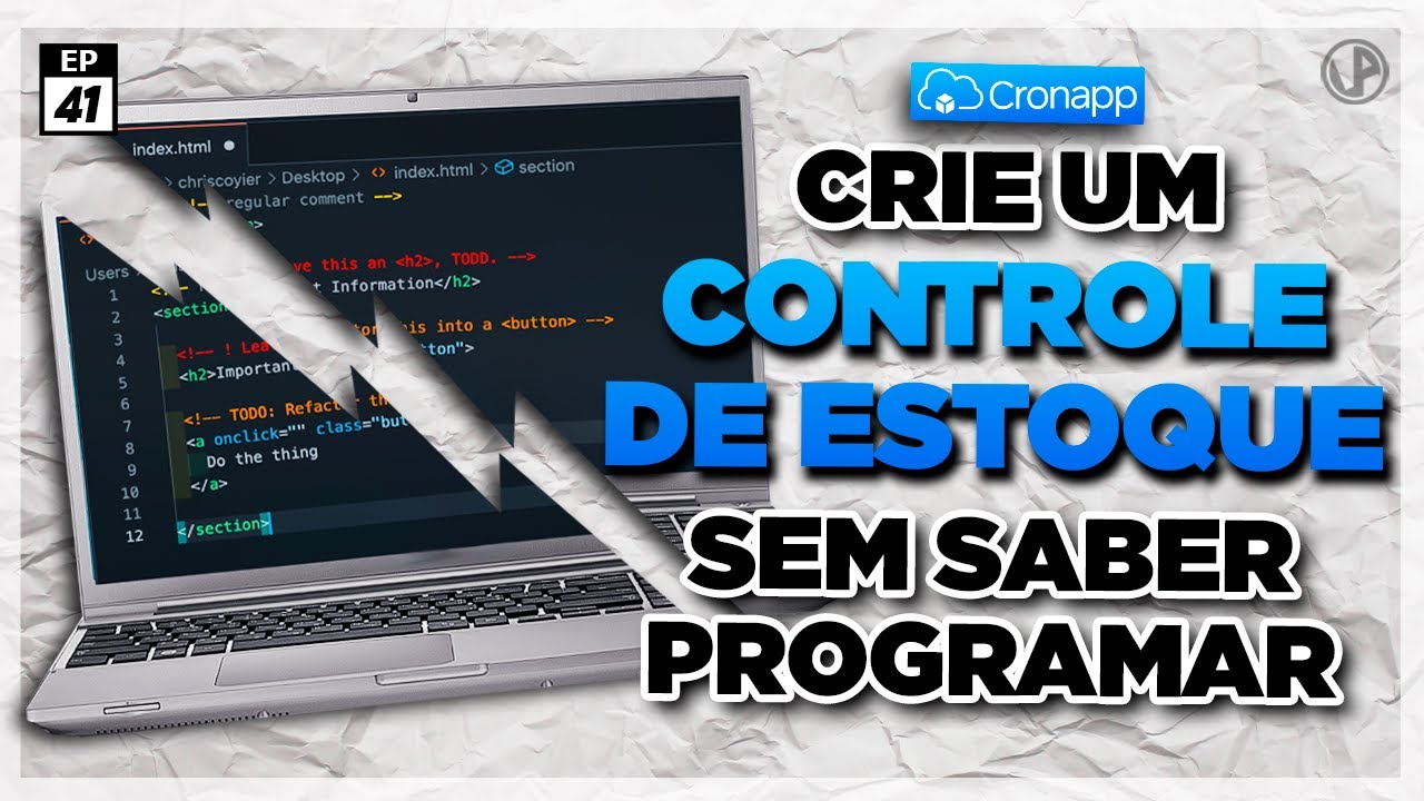 CRIE UM CONTROLE DE ESTOQUE SEM SABER PROGRAMAR [CRONAPP - EP41]