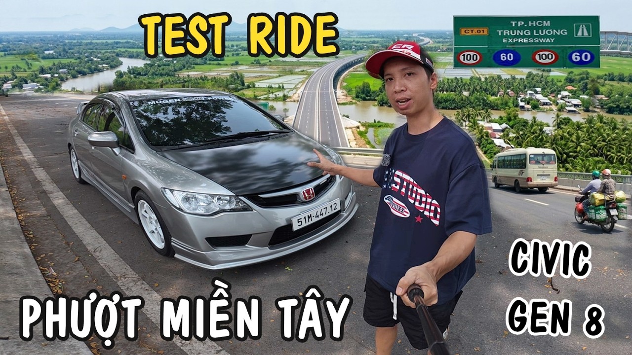 Phượt Miền Tây Trà Vinh cùng Civic Gen 8 combo hạ phuộc ổn trong tầm giá