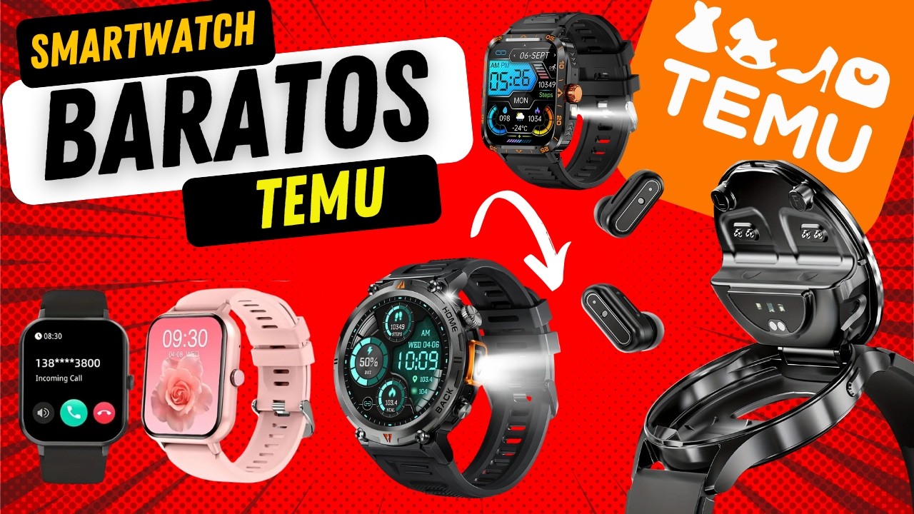 Prob&eacute; 4 Smartwatch Buenos y BARATOS de TEMU para 2025