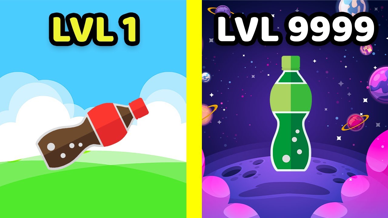 Bottle Flip 3D ALL NEW LEVELS! BOTTLE FLIP 3D WORLD RECORD GAMEPLAY!