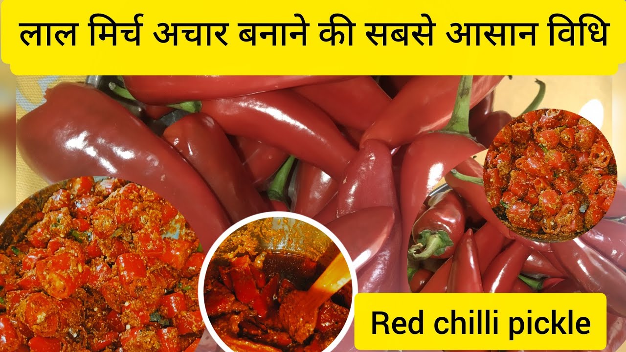 राजस्थान का फेमस लाल मिर्च का अचार बनाने का विधि। Lal Mirch ka Bharwa Achar😋Rad chilli Pickle Recipe