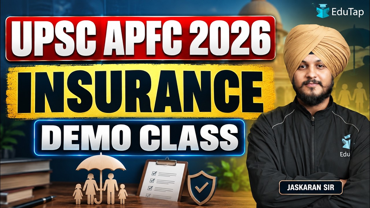 UPSC EPFO APFC Insurance Online Classes 2026 | UPSC APFC Insurance Demo Class