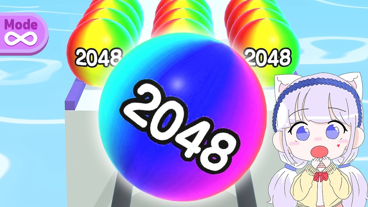 [모바일게임] 무한모드 숫자 공을 합체해요! Ball Run 2048