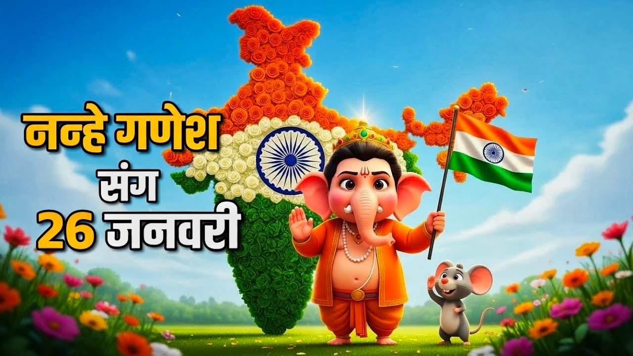 नन्हे गणेश संग 26 जनवरी |  Republic Day Special 2026 | Bal Ganesh Kids Song| EarthRao 