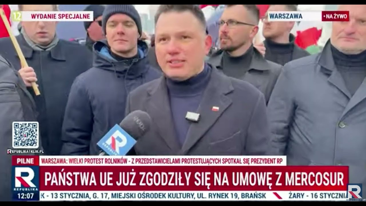 Mentzen: Mercosur jest wbrew polskiemu bezpieczeństwu, dojdzie do zalania rynku tanią żywnością!