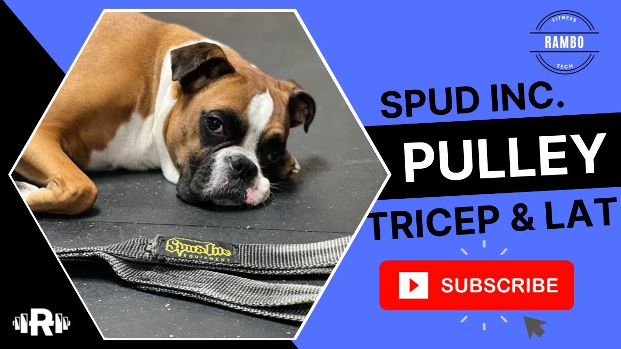 Pulley - Lat Pulldown machine not needed in garage gym???  Spud Inc Tricep & Lat Pulldown review!!!