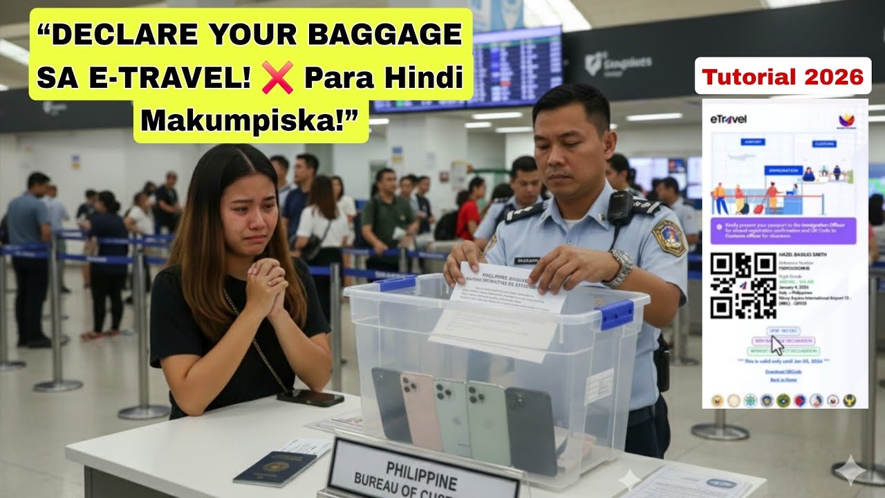 How to Declare Your Baggage Correctly in eTravel (Avoid Customs Confiscation) #CustomsDeclaration