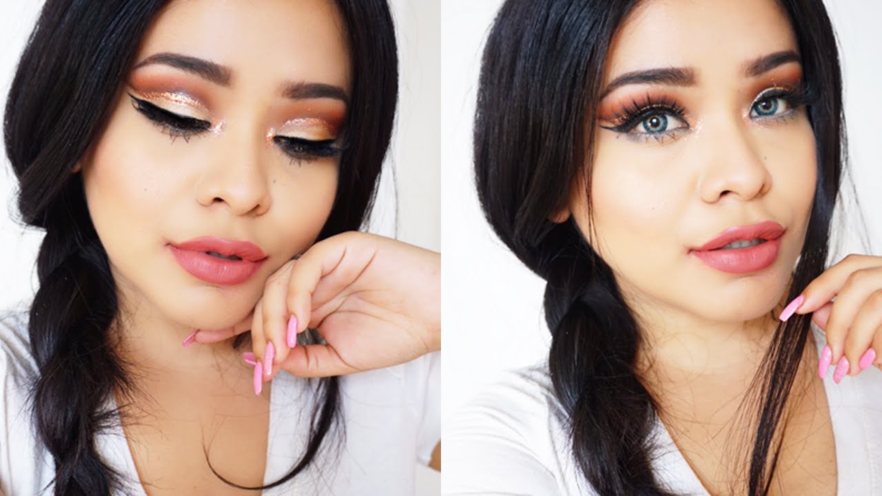 Glitter cut crease tutorial | 35S & 35M Morphe Palettes