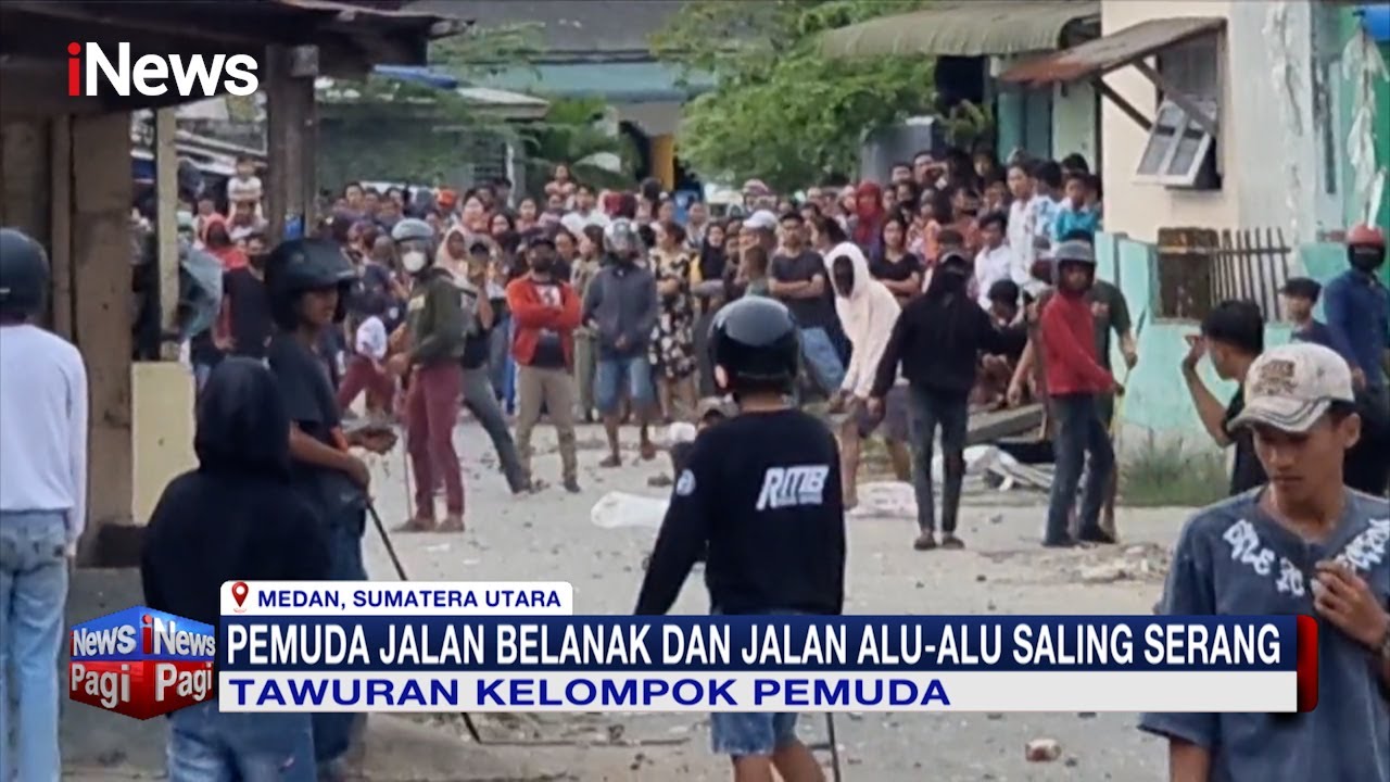 Tawuran Antara Dua Kelompok Pemuda Terjadi di Medan, Sumatra Utara #iNewsPagi 11/01