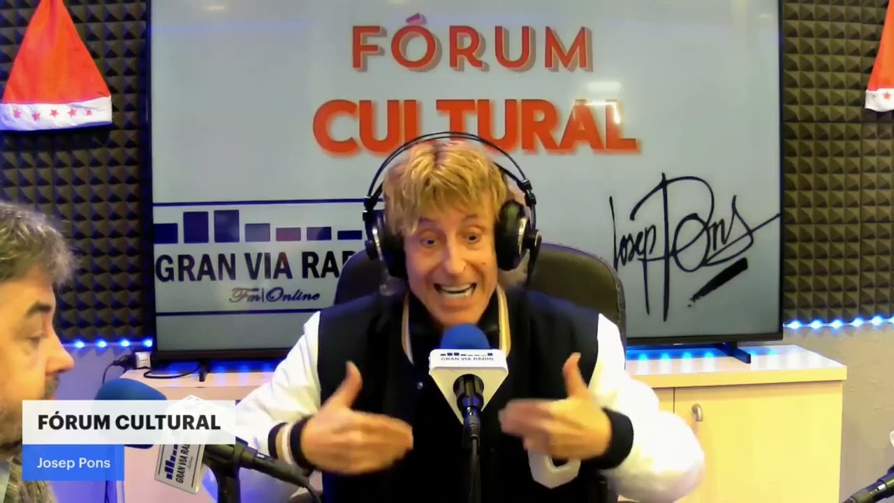 Daniel Vosseler en 'Fórum cultural', programa de Gran Vía Radio que dirige y presenta Josep Pons.